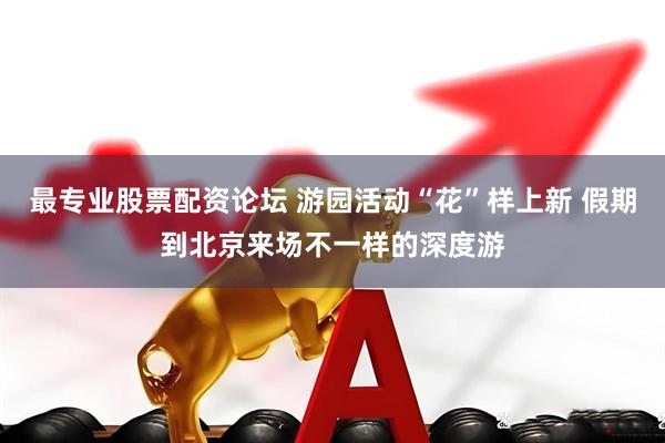 最专业股票配资论坛 游园活动“花”样上新 假期到北京来场不一样的深度游